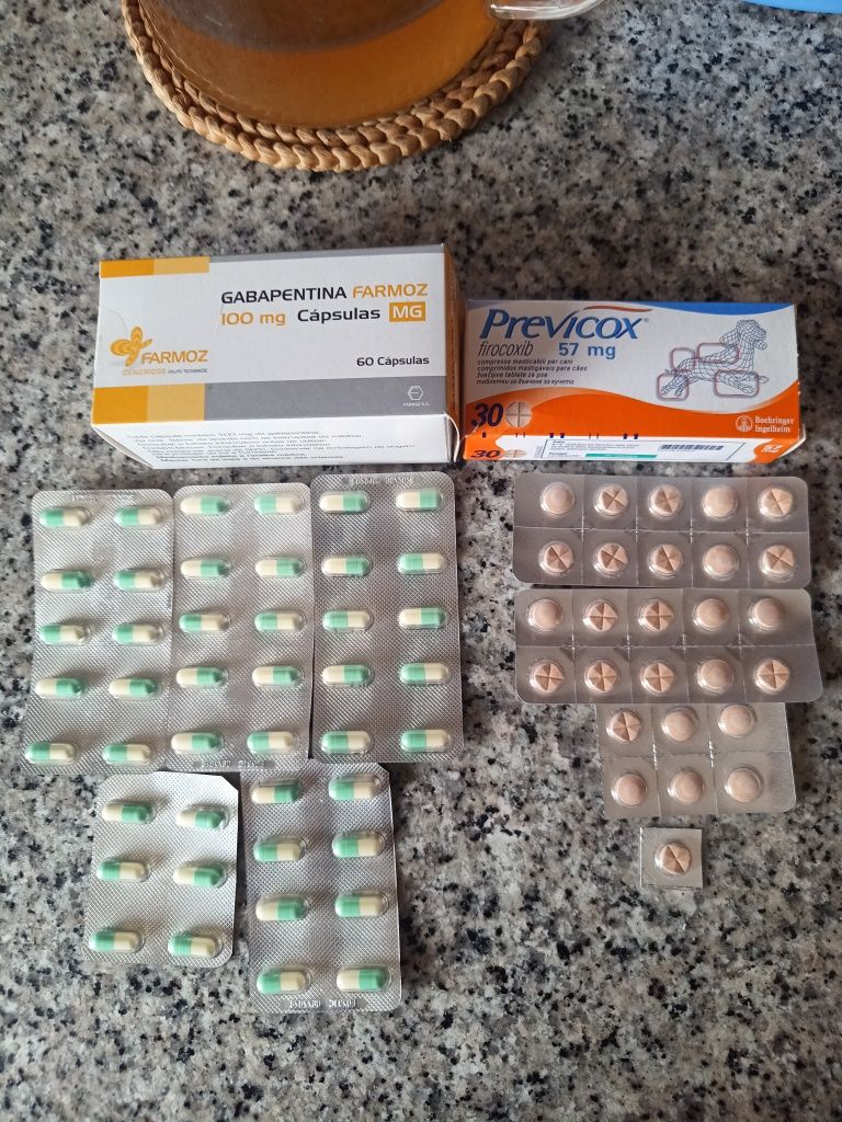 Comprimidos Previcox 57mg gabapentina 100mg
