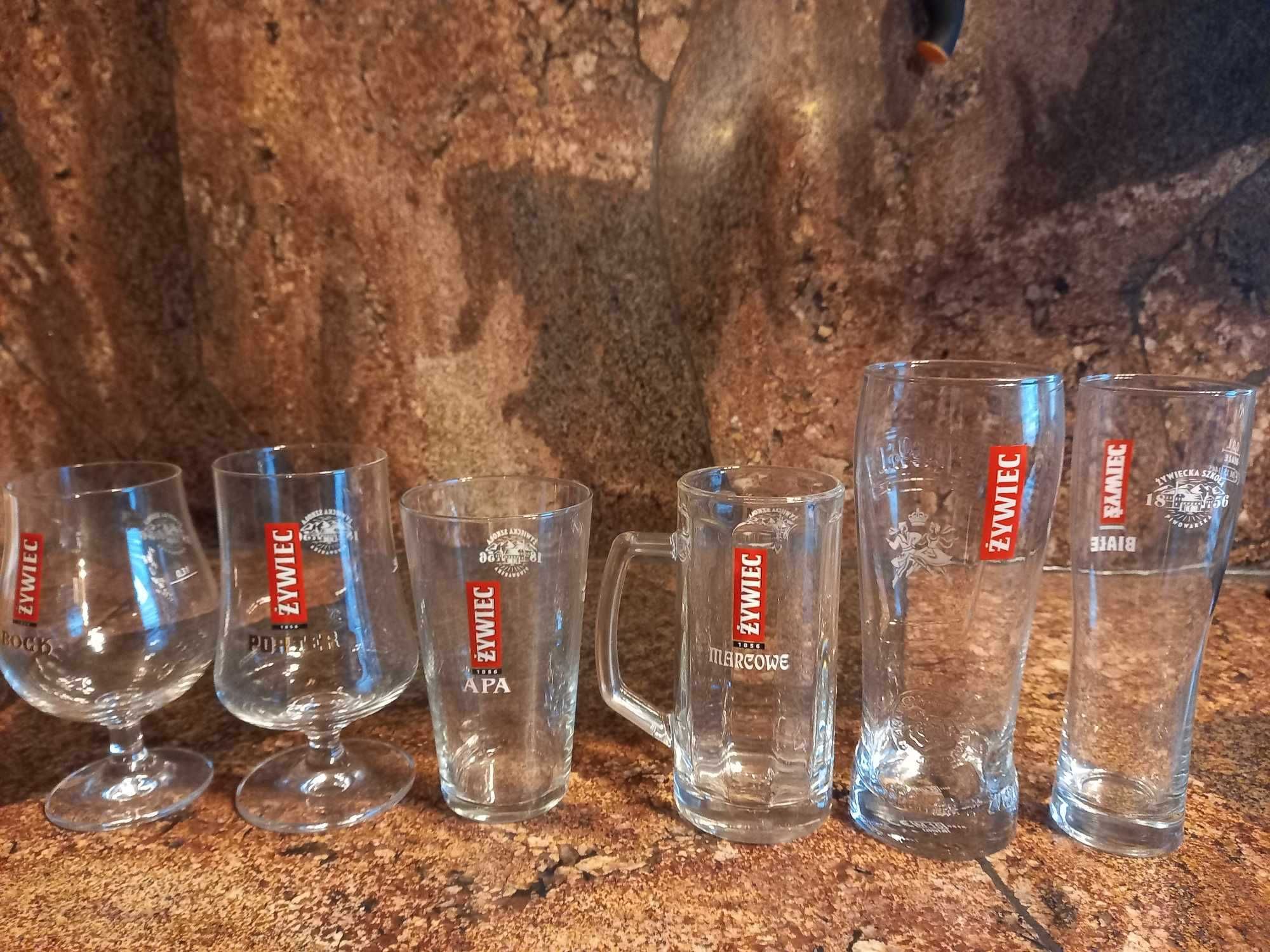 prezentowy zestaw konesera piwa i marki Żywiec 6 szklanek