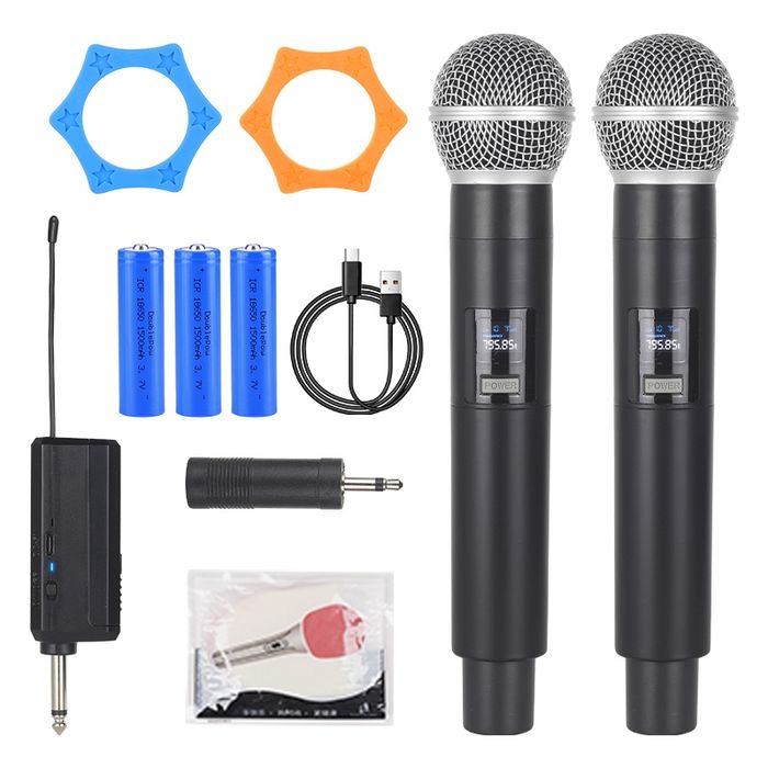 Радиомикрофоны с аккумуляторами.