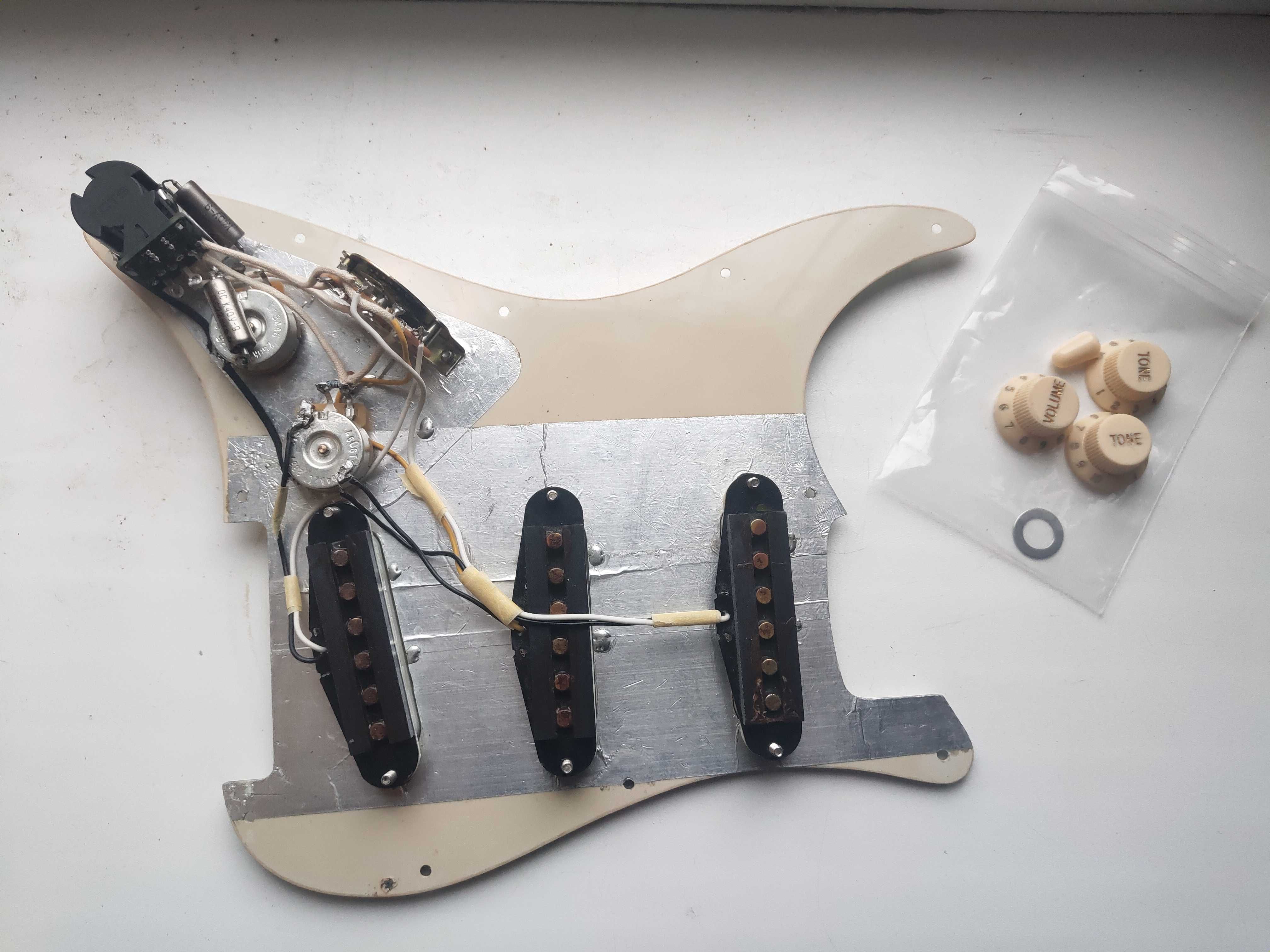 Пікгард Fender Stratocaster USA,1991-93,push-pull CTS,7way Gilmour mod