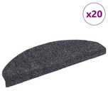 Vidaxl Maty Na Schody Samoprzylepne 20 Szt. Ciemnoszary 65X21X4 Cm