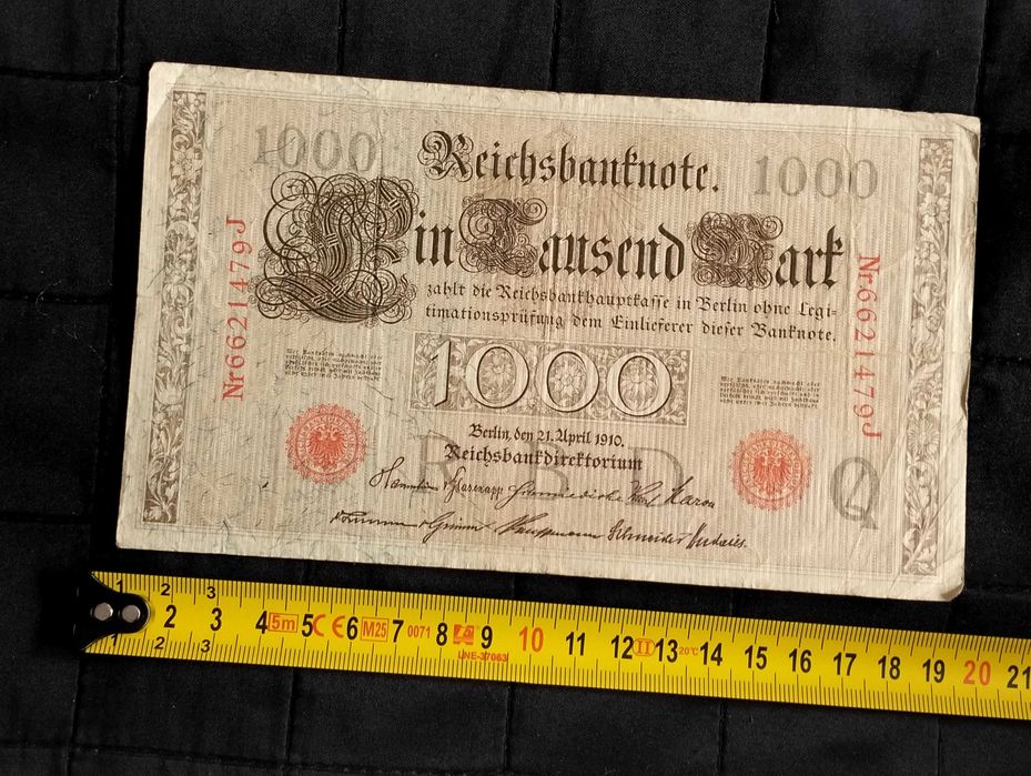 Banknot 1000 marek, 1910 r., Niemcy