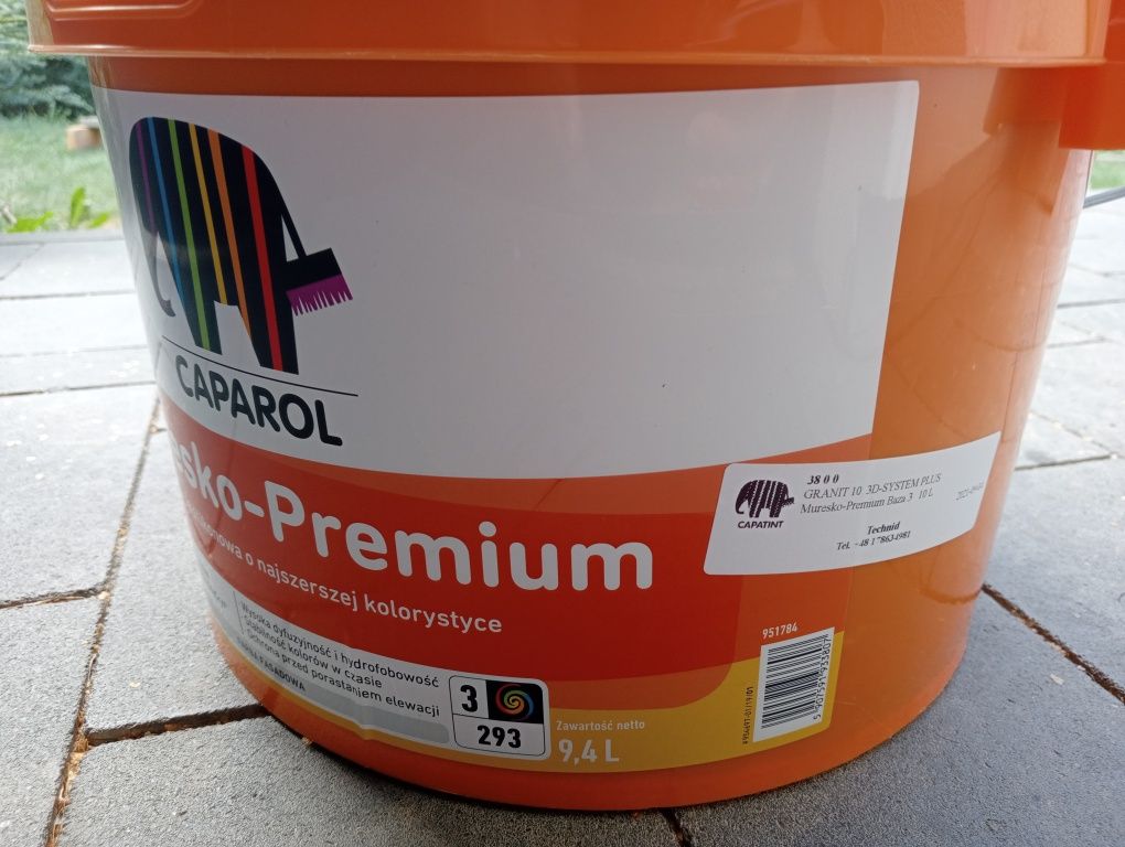 Farba elewacyjna Caparol Premium kolor granit 10 3 D syst plus