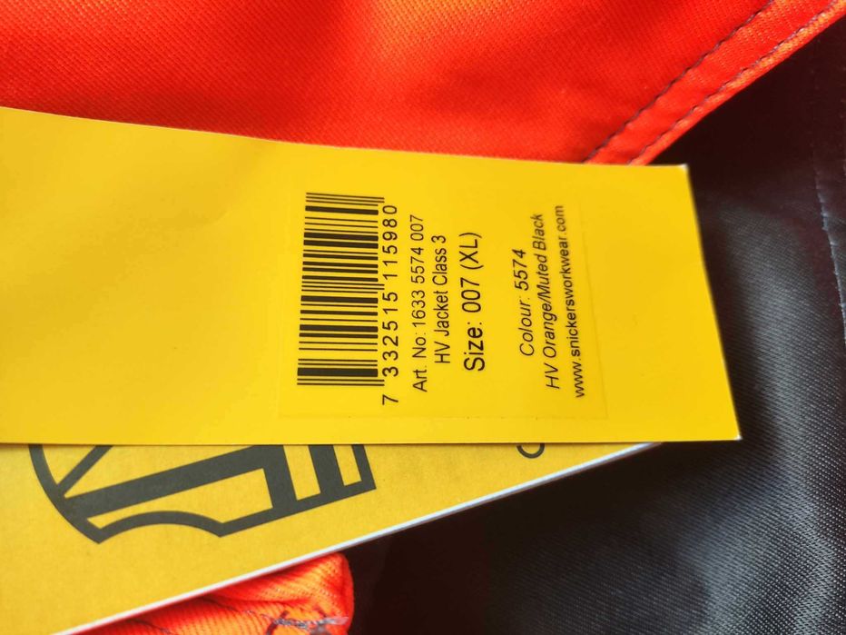 Snickers  kurtka High Vis Class 3 rozmiar XL w kolorze pomarańczowym