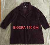48 50 52 Plus Size Płaszcz damski kurtka miś,futerko, miękki burgund