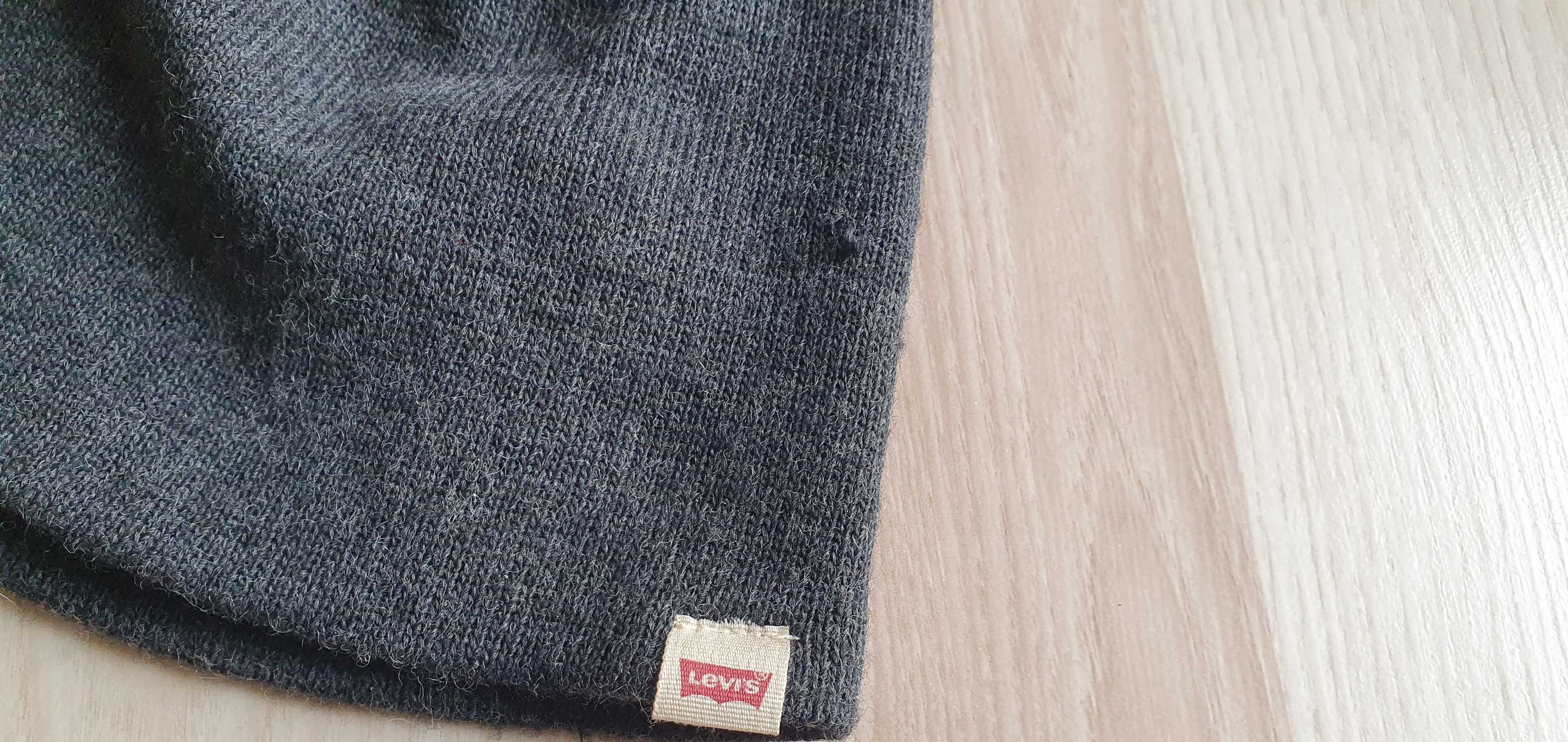 Czapka męska Levis L/XL szara młodzieżowa