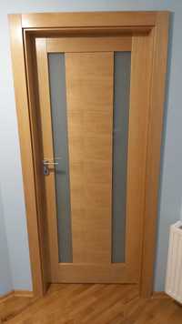 Drzwi drewniane dębowe