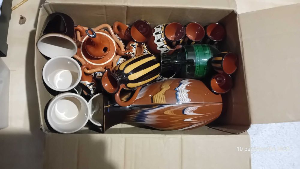 Zestaw fajansowy komplet