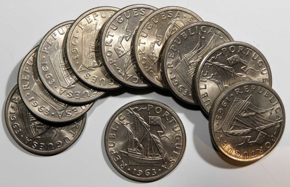 Republica Portuguesa - 2,5 Escudos 1963 Soberbas de rolo