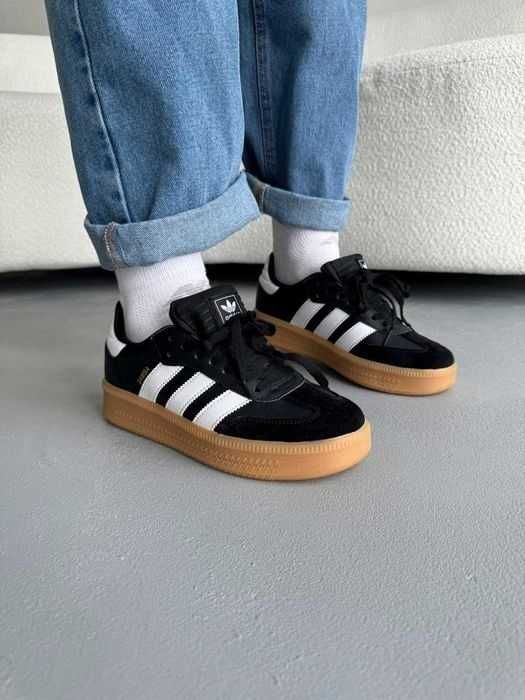 Женские кроссовки Adidas Samba XLG Black Gum 36-41 адидас Хит