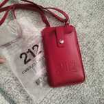 Etui torebka na ramię Carolina Herrera czerwona