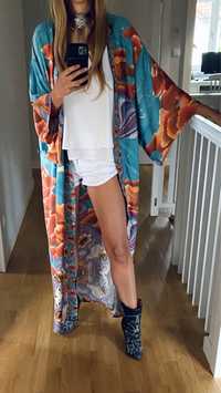 Kimono boho narzutka kaftan szlafroczek warsztaty rozwój