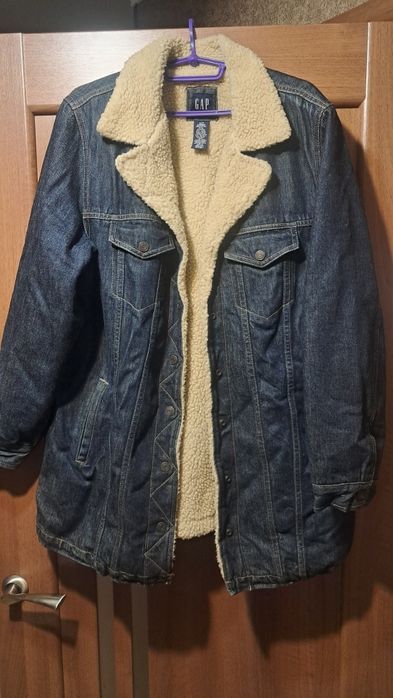 Джинсовка GAP тепла, довга