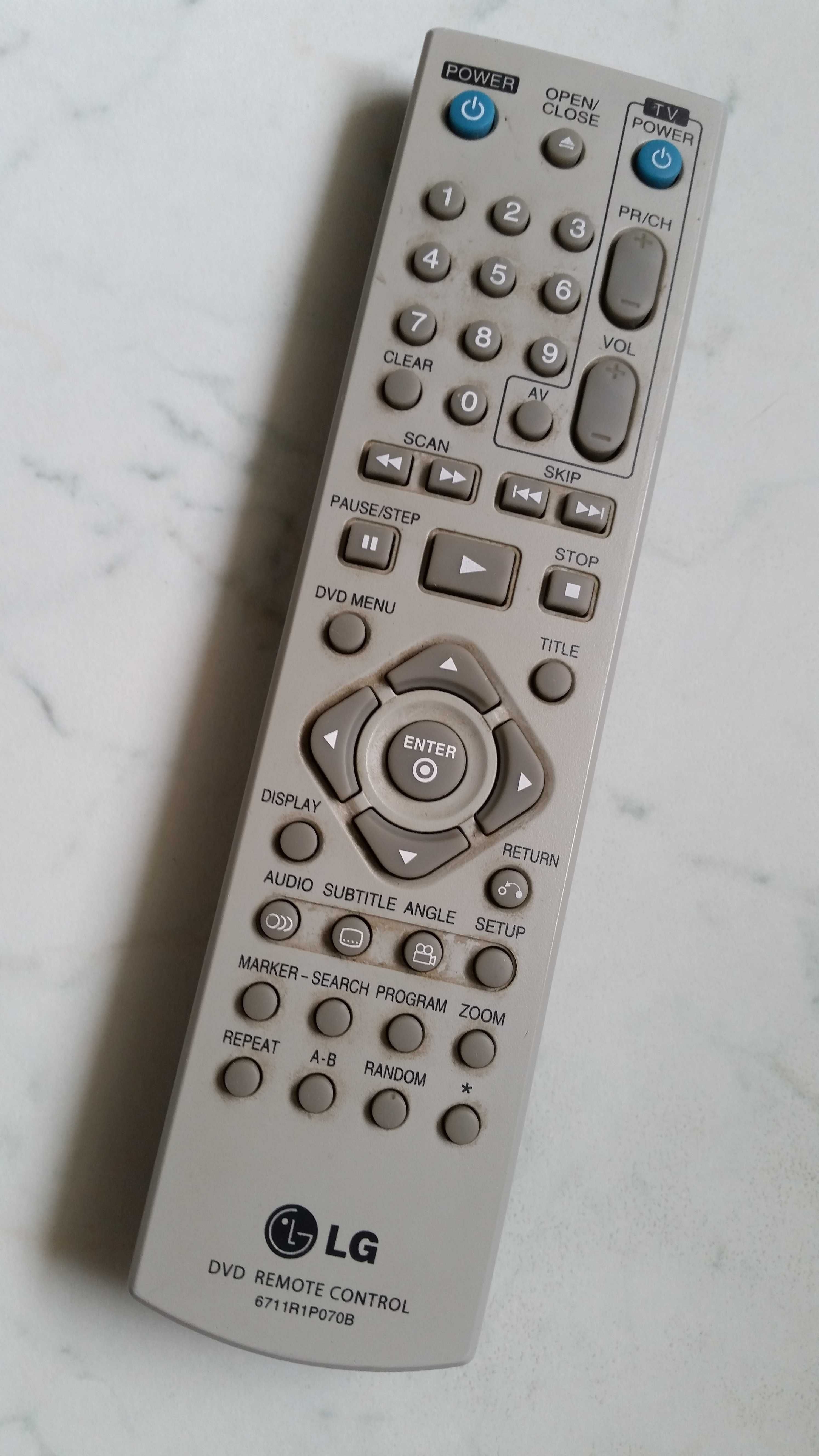 Pilot LG - dvd remote control 6711R1P070B