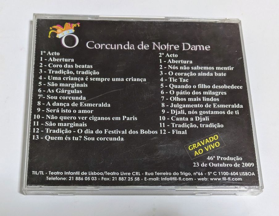 Teatro infantil de Lisboa - O Corcunda de Nôtre Dame