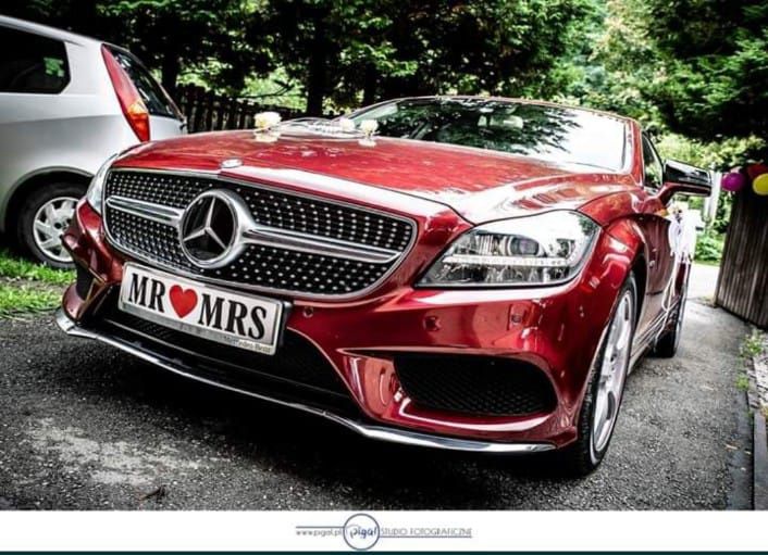 Mercedes CLS AMG samochód do ślubu auto do ślubu limuzyna