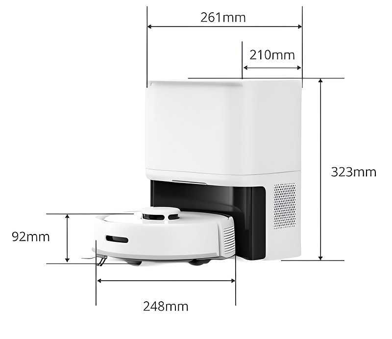 Mini robot sprzątający wraz ze stacją do opróżniania SWITCHBOT K10+