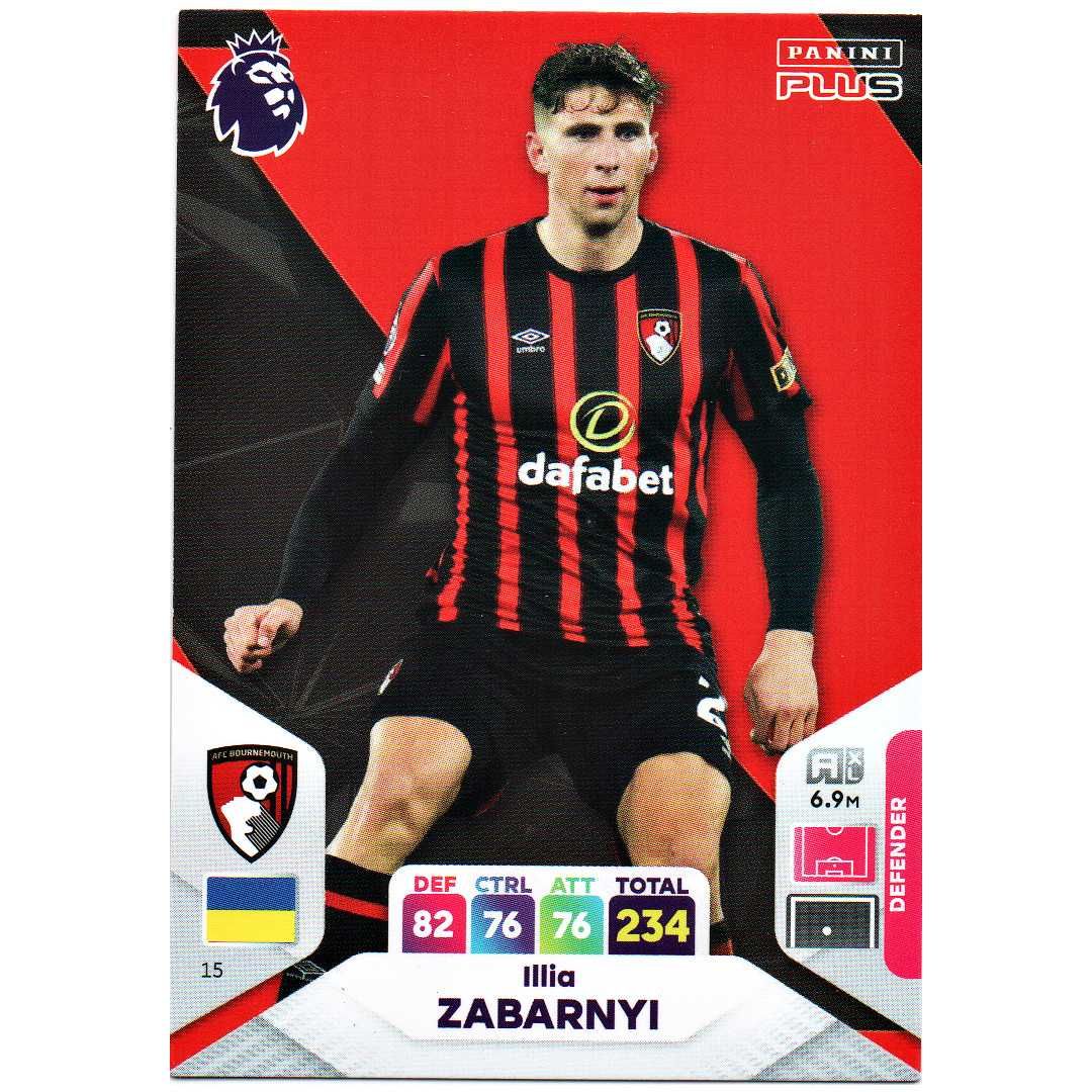 Karta Panini 15 Premier League 2024 Plus Illia Zabarnyi