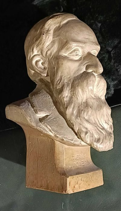 busto de Guerra Junqueiro, terracota ou cerâmica