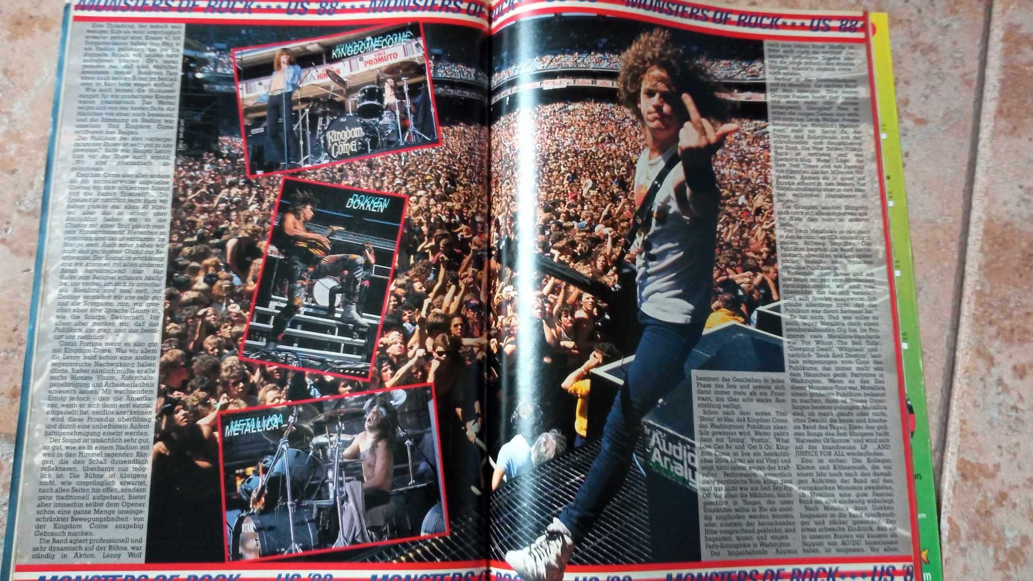 (troca) Metal Hammer revista 1988 Iron Maiden Metallica Testament Ozz
