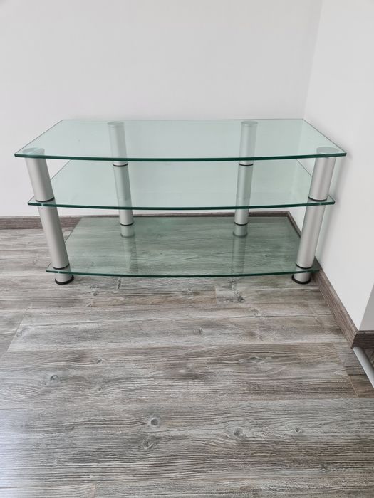 Stolik szafka RTV szklany