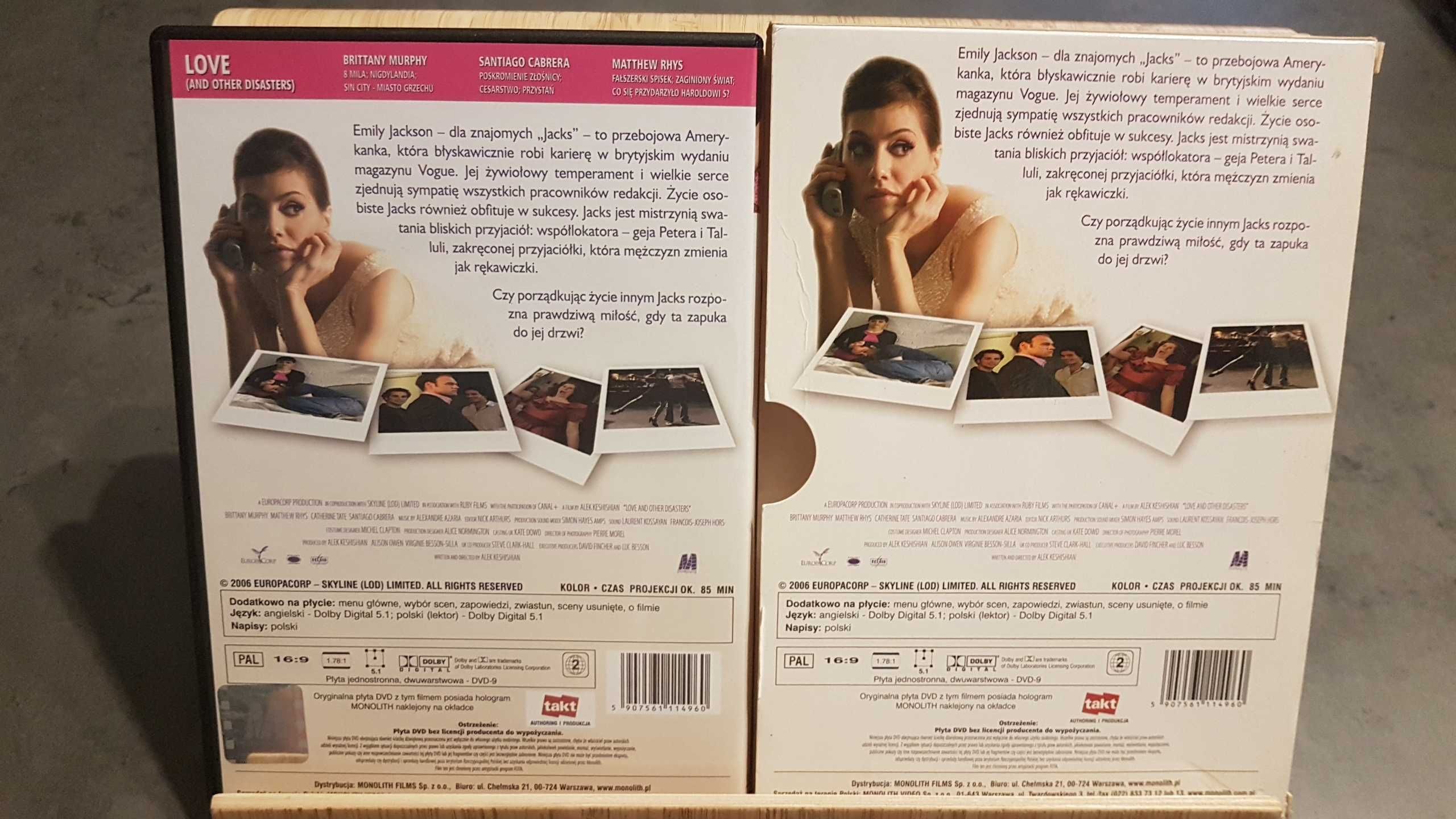 Film DVD Miłość i inne nieszczęścia oryginał hologram jak NOWA