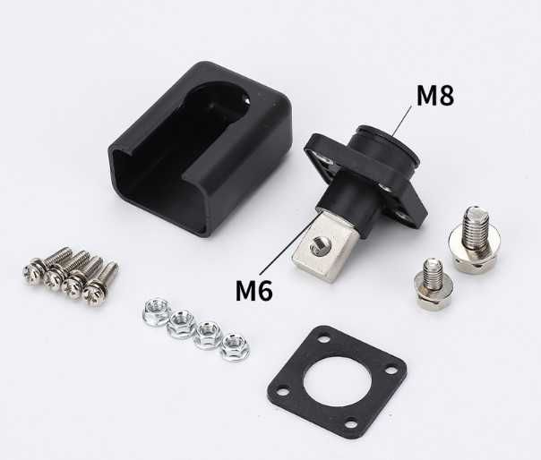 Клема 200А М8-M6 і М8-M8 2шт прохідна для акумуляторів lifepo4