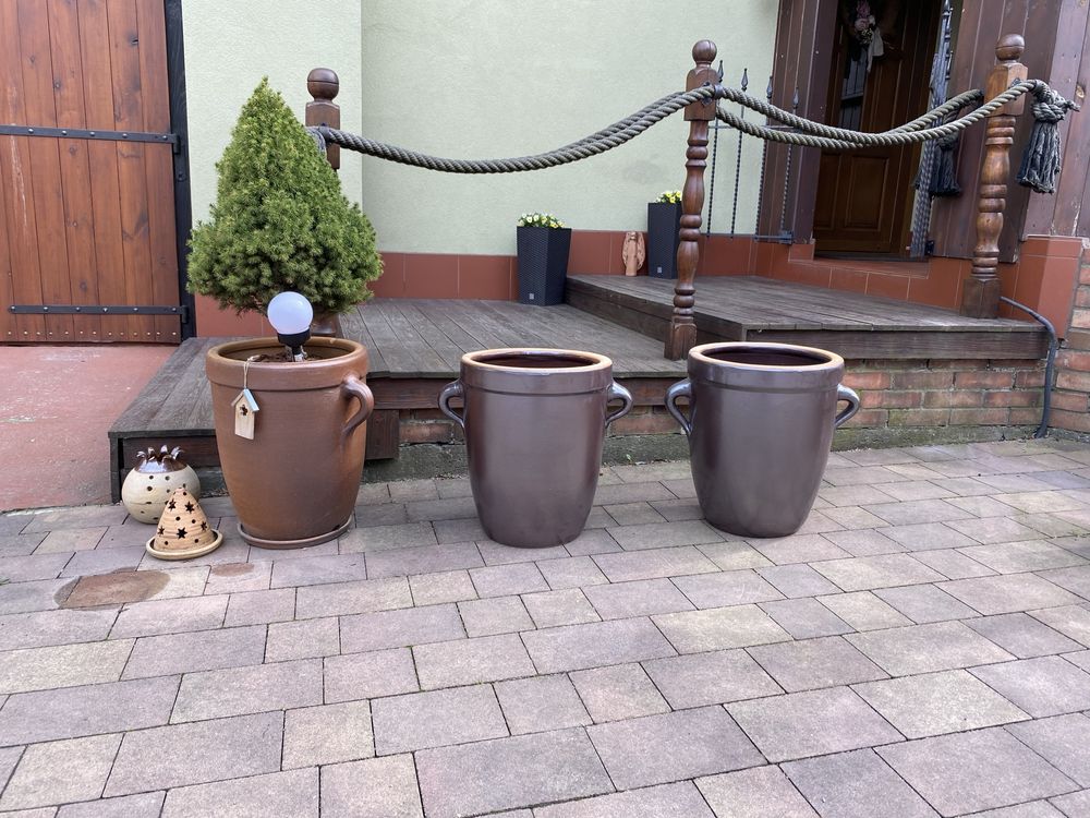 Donice ogrodowe , ceramiczne , nowe , produkt polski , różne wzory.