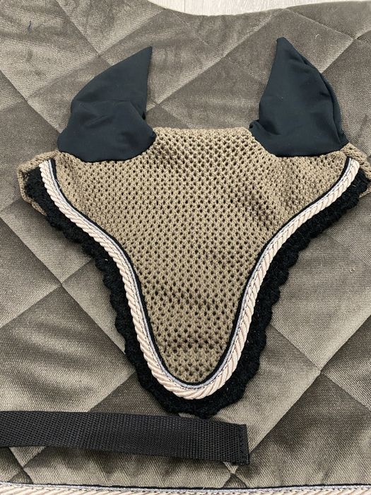 Welurowy komplet czaprak plus nauszniki VS full