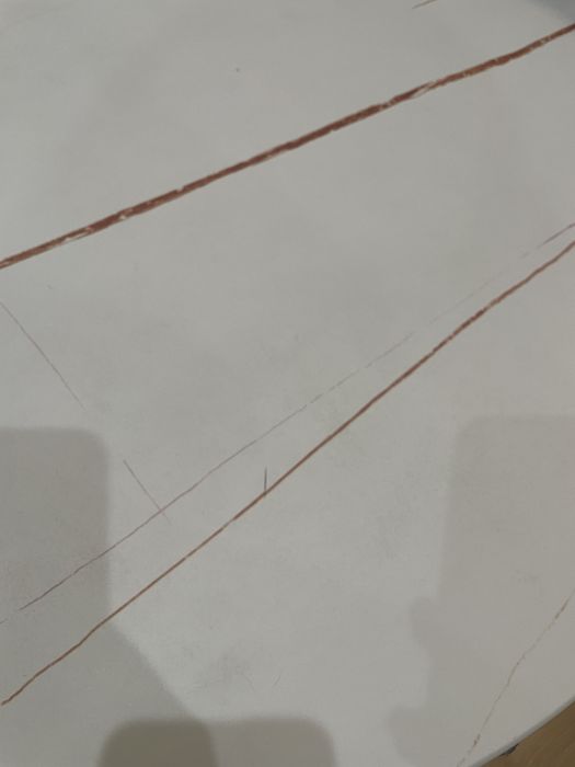 Stolik Kawowy Okrągły ława Do Salonu Biały Marmur ze złotym