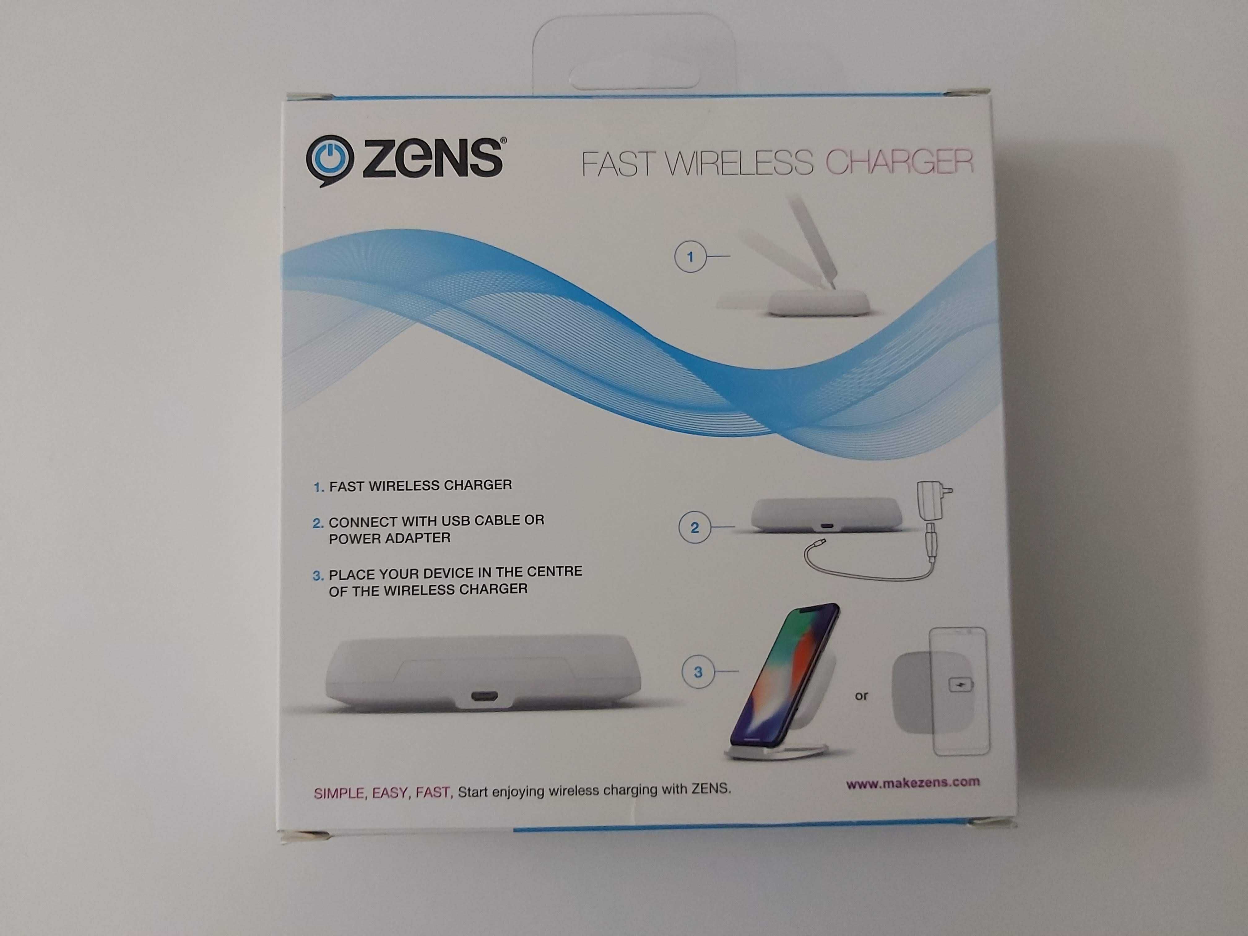 Ładowarka Indukcyjna Zens Fast Wireless Charger Stand 10W Nowa Gwaranc