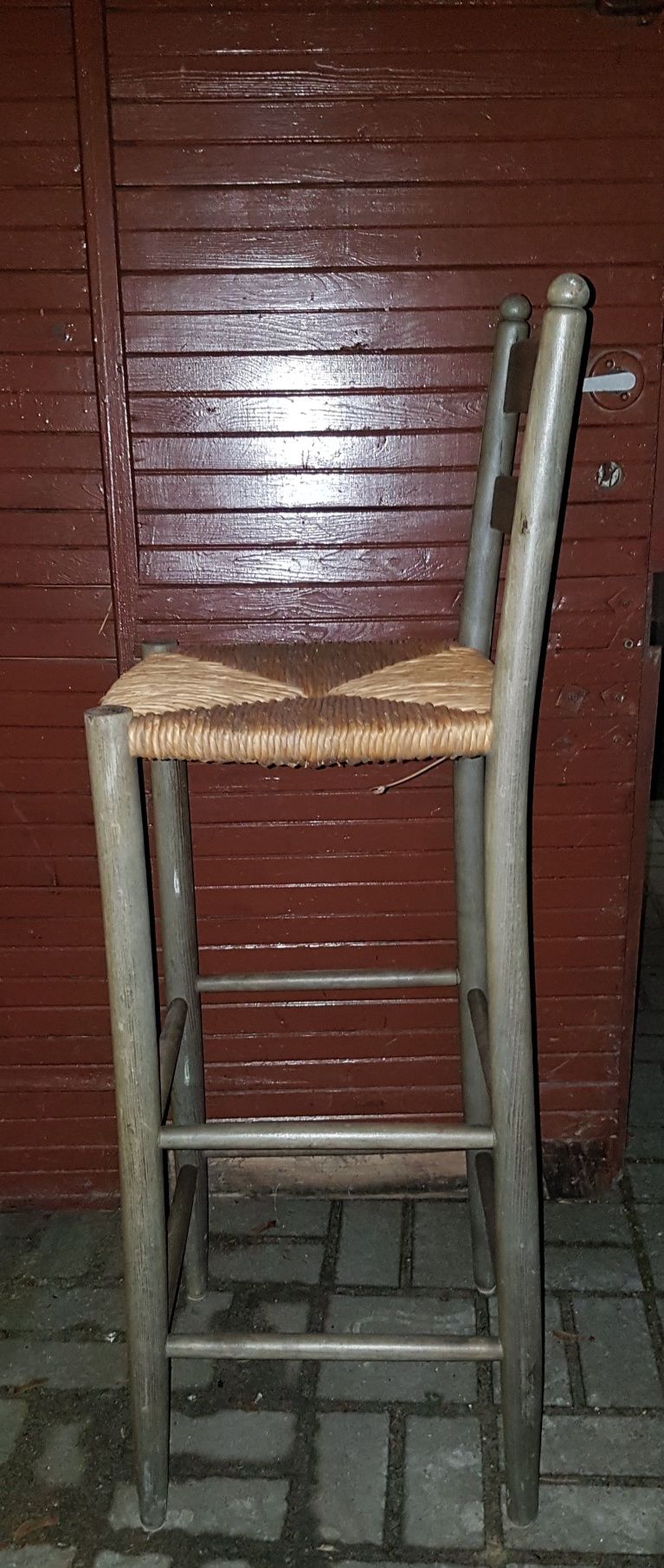 Hoker Hokery drewniany trawa morska 5 sztuk stołek krzesło