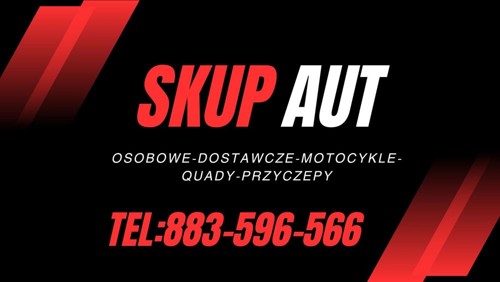 SKUP AUT dostawcze najazd autolaweta BUS traffic QUAD motocykle LUBLIN
