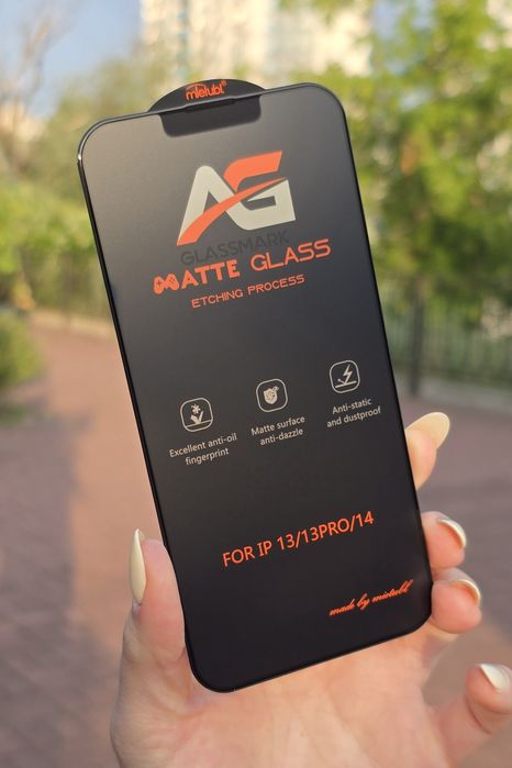 Матовое защитное стекло iPhone 13 14 15 16 Pro Max матове захисне скло