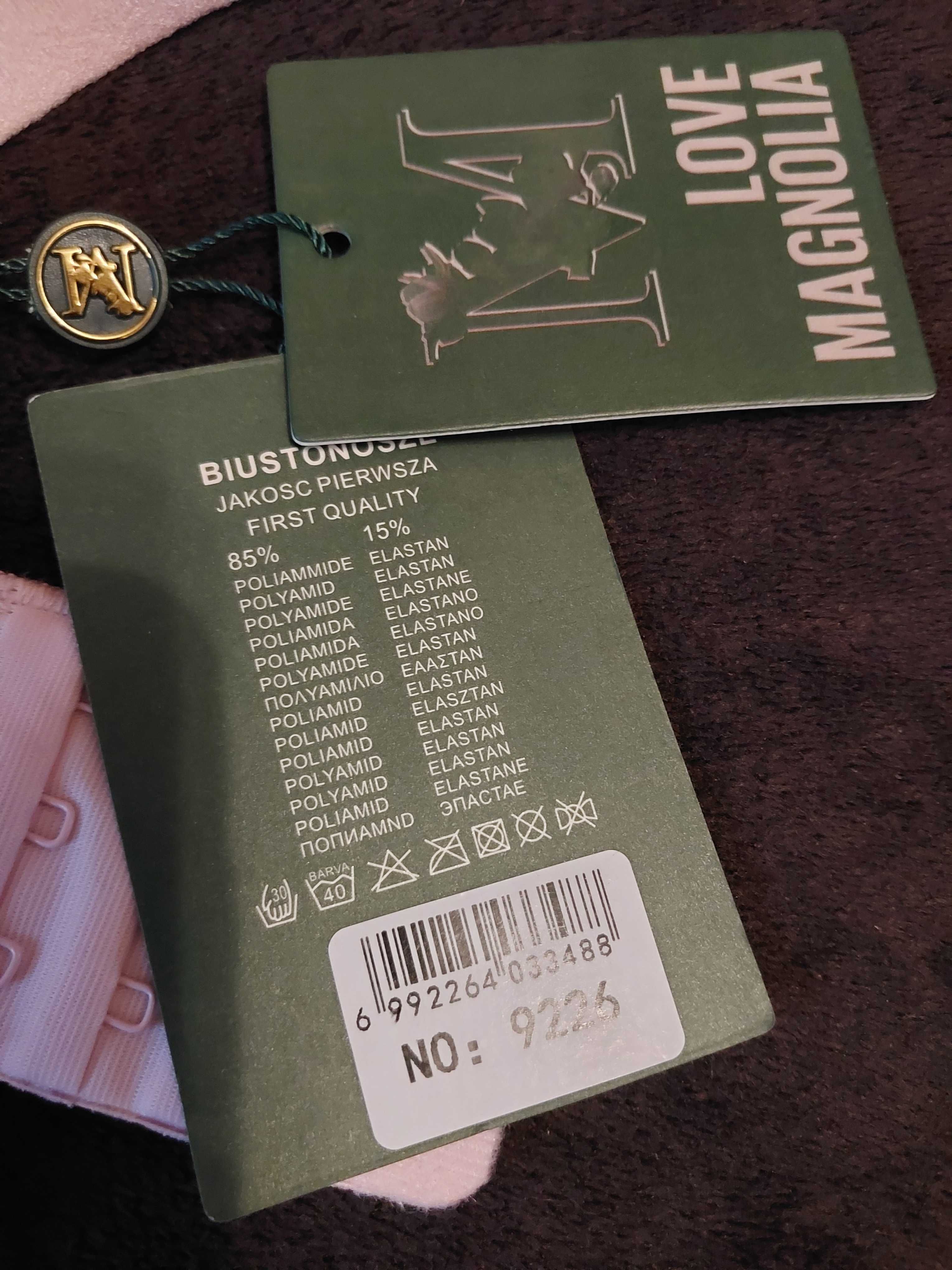 Biustonosz push up koloru blady róż 38/85D