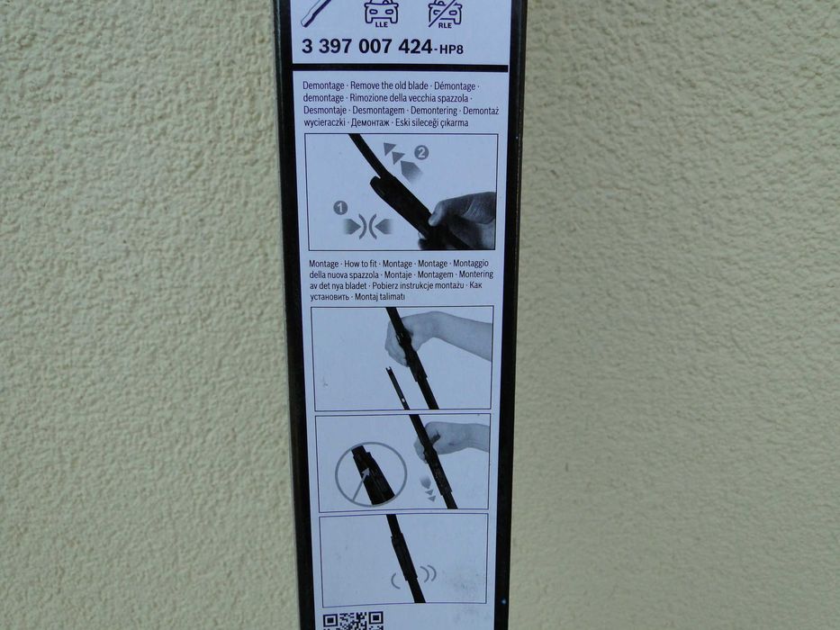 Bosch AeroTwin A424S, Zestaw wycieraczek 600/550mm, Nowe