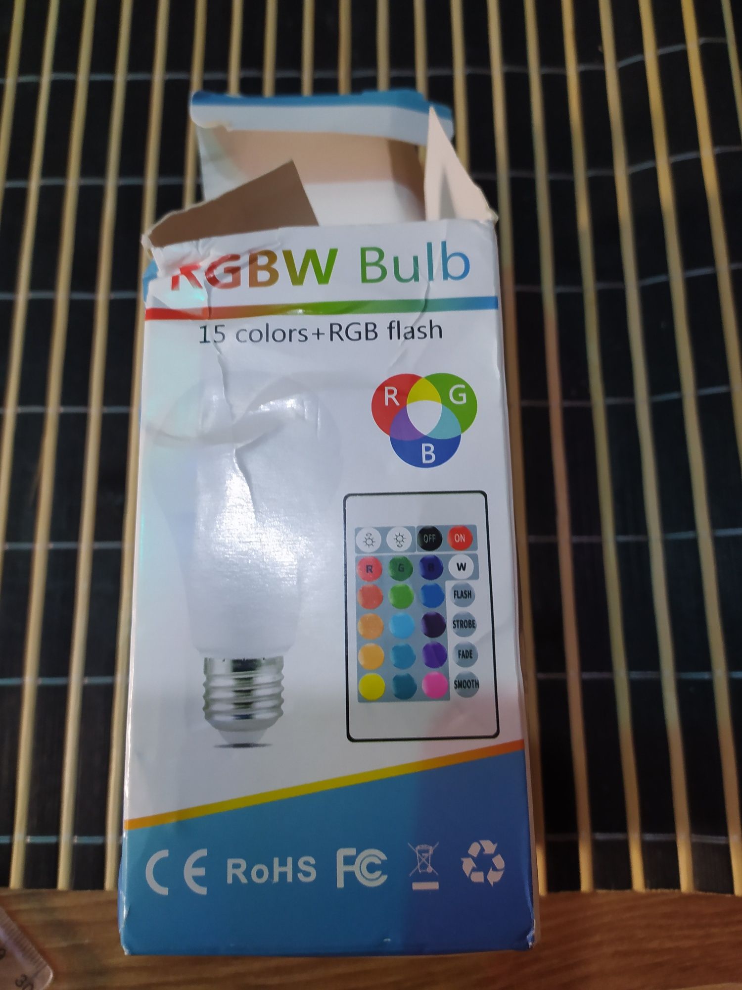 E27 RGB led 10w (на запчасти)