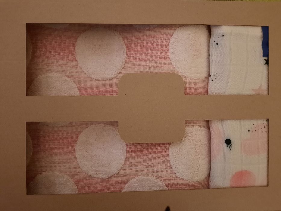 Zestaw bambusowy  SKY - SUN - ręcznik 70x140 cm + pieluszka 65x65 cm