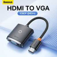Адаптер переходник BASEUS из HDMI в VGA конвектор видео