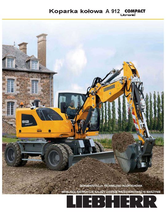 DTR UDT Liebherr A912 A912 Compact Instrukcja obsługi