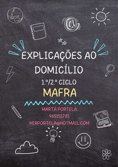 Explicações ao domicílio no 1º e 2º Ciclo