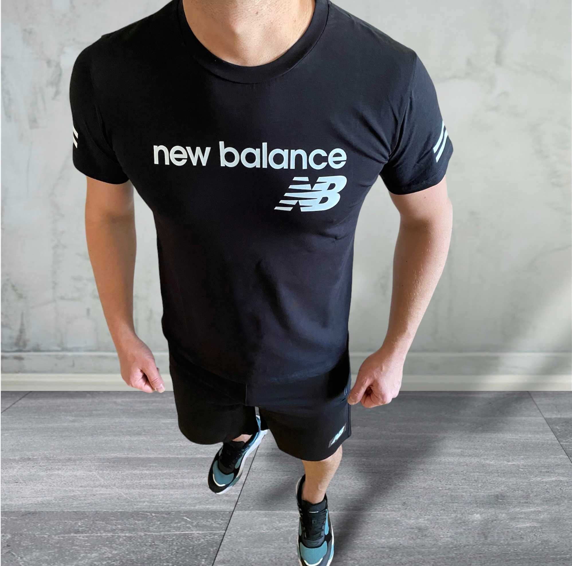 Спортивний чоловічий костюм New Balance (шорти+ футболка)
