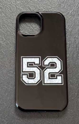 Etui plecki dla iPhone 15 Numer 52 czarny