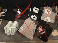Bluza denim tears i corteiz (L) oraz nike dunk 44