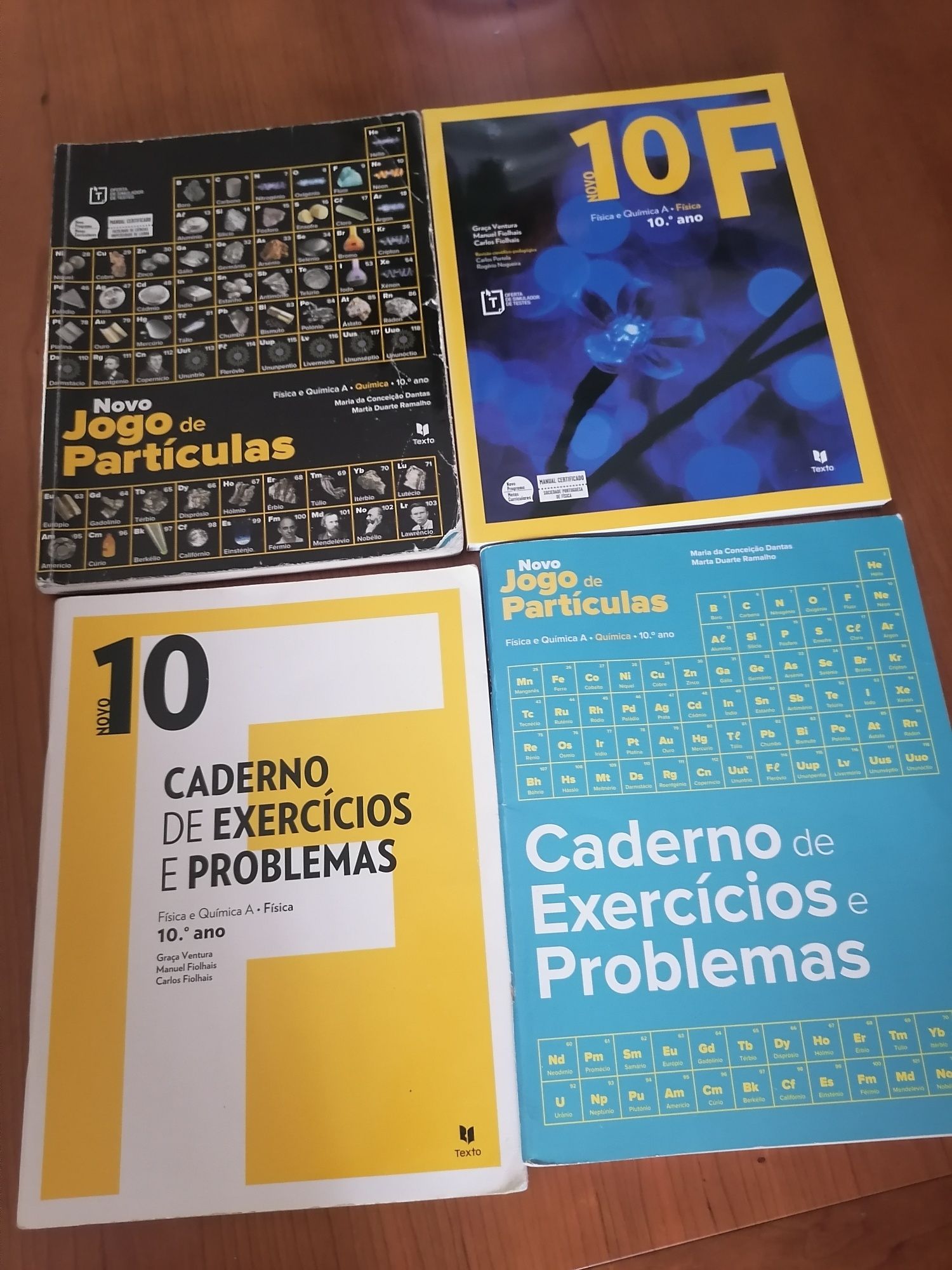 Conjunto dos manuais de física e química 10*ano