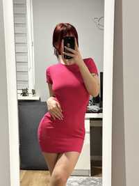 Sukienka różowa mini barbie rozmiar XS/34