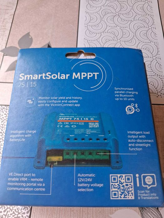 MPPT Smart Solar 75/15 da Victron NOVO, NUNCA USADO