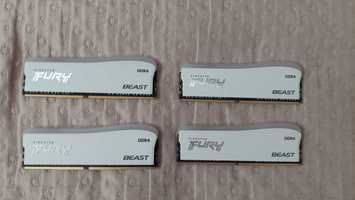 Kingston Fury Beast DDR4 4x8GB 3200Mhz RGB białe sprawne