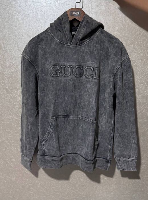 Худі Gucci сіре чоловіче худі гуччі сіре чоловіче бавовняне