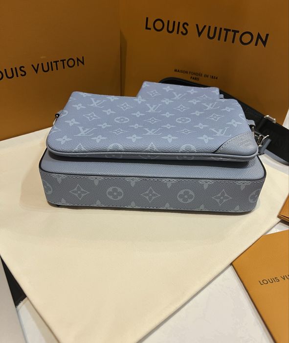 Сумка мужская Louis Vuitton Trio Messenger чип NFC Люкс